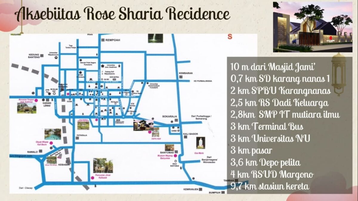 Rose Sharia Rumah Syariah Purwokerto Strategis Dekat Terminal Bulu Pitu 6