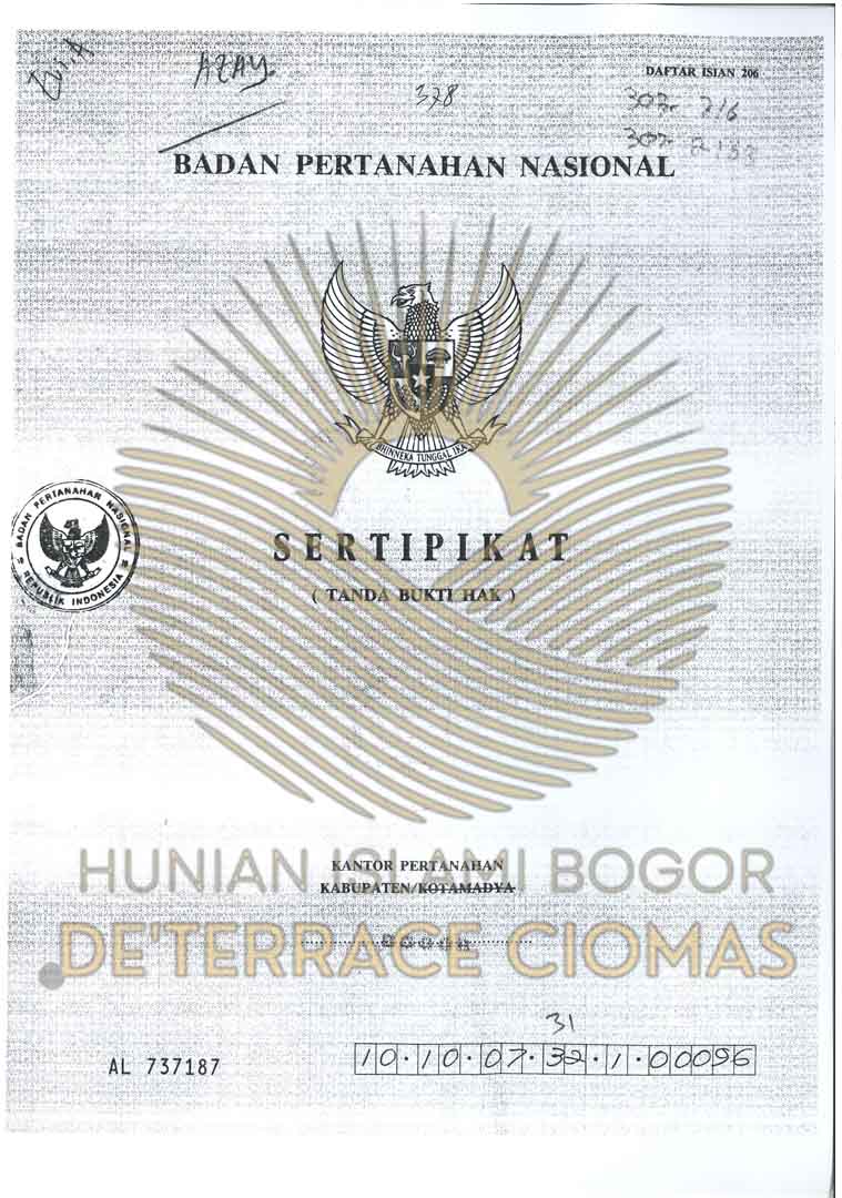 Deterrace Ciomas - Cluster Syariah Bogor Strategis 5