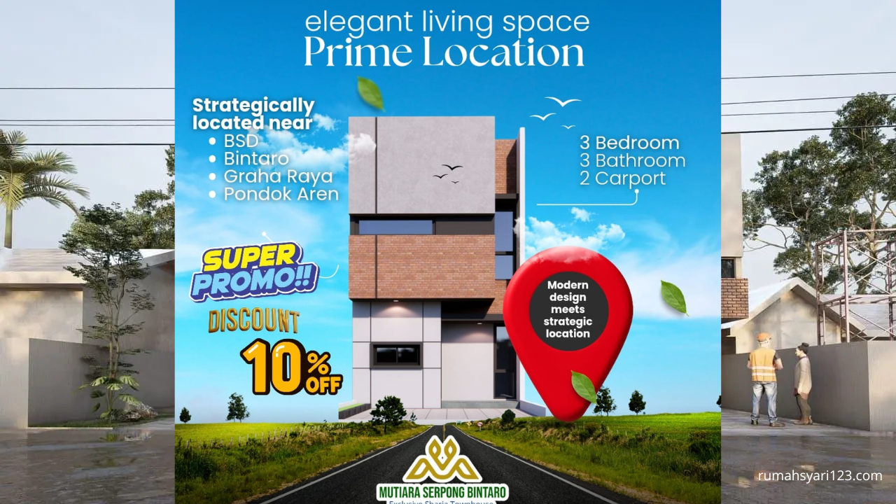 Townhouse Mutiara Serpong: Townhouse Syariah Eksklusif di Lokasi Emas Serpong-Bintaro