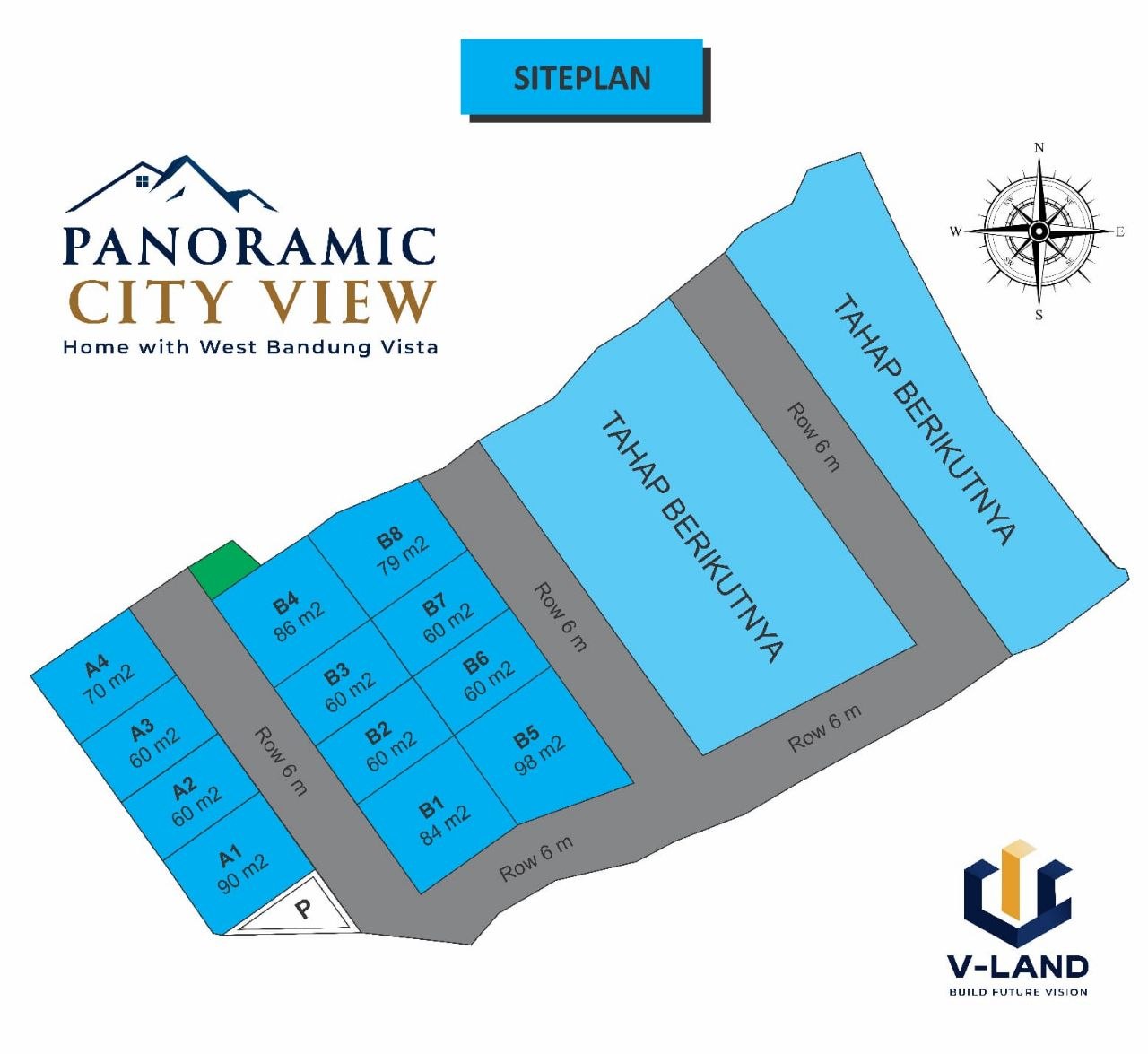 V-LAND Panoramic City View Bandung Barat – Rumah 2 Lantai City View, 4 Km ke Tol & 3 Km ke Stasiun WHOOSH 116 V-LAND rumah 2 lantai