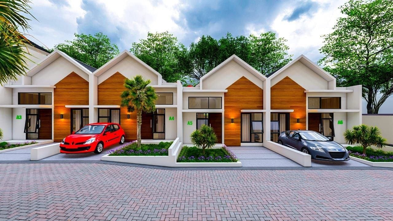 Desain rumah 1 lantai 2 kamar tidur Energyze Milenial Sepatan Tangerang dekat Bandara Soetta