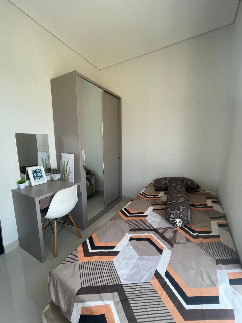Fasad rumah Type 47/60 Mezzanine Green View Residence 2 Cifor tampak depan