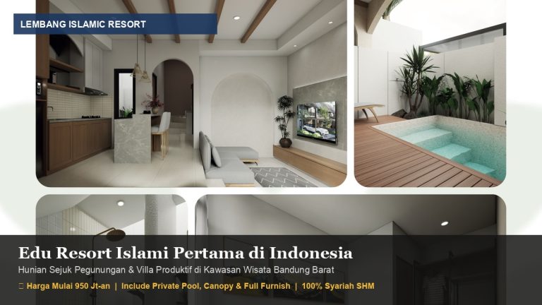Lembang Islamic Resort villa syariah modern di Bandung Barat dengan fasilitas sekolah Insantama dan private pool